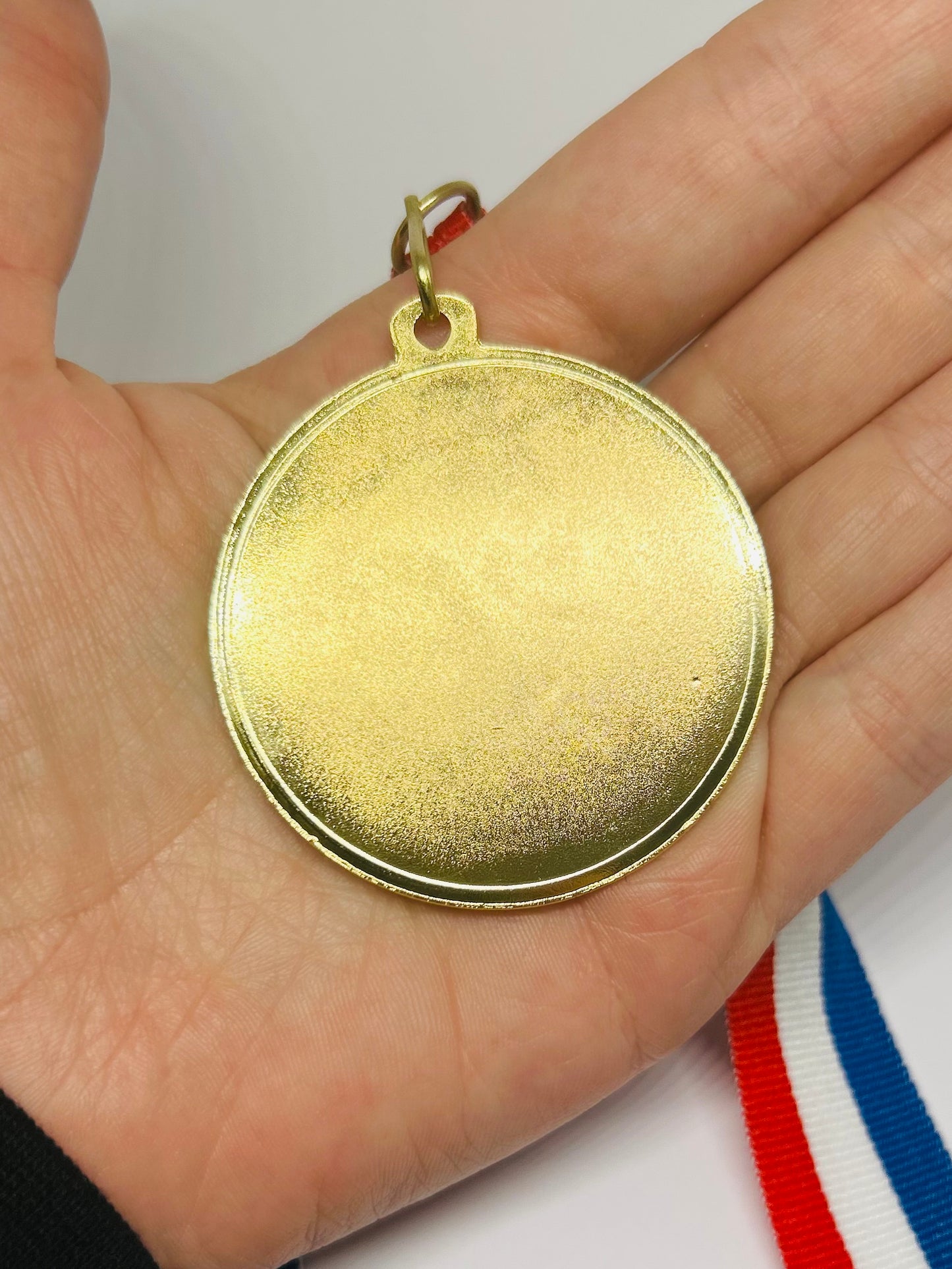 Flame style Gold Sport Engraved Medal