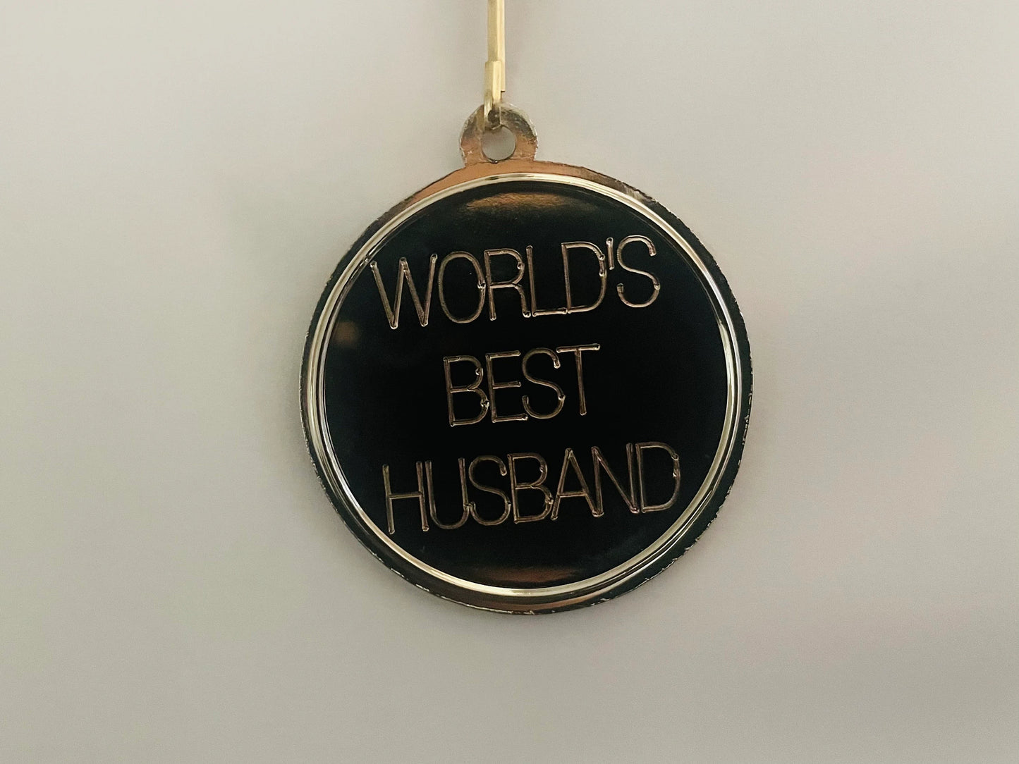 World's best husband/wife/ silver medal joke anniversary gift Engraved personalised