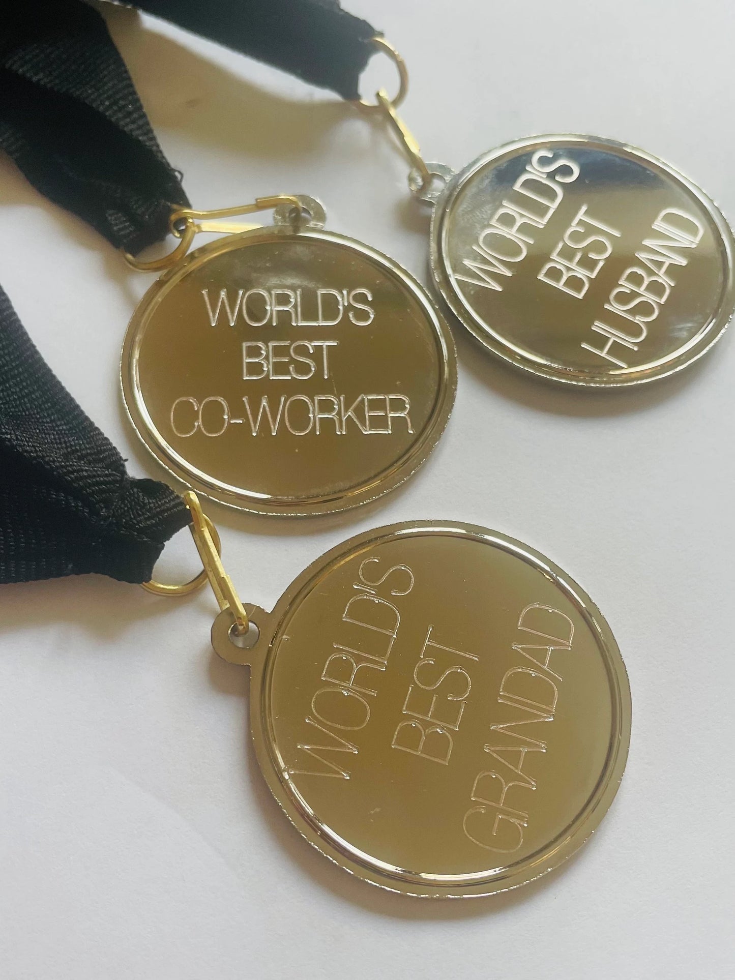 World's best husband/wife/ silver medal joke anniversary gift Engraved personalised